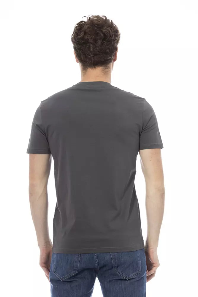 Baldinini Trend Gray Cotton Men T-Shirt