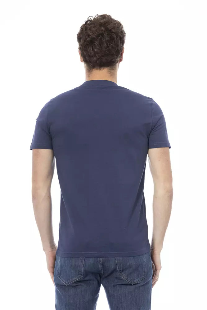 Baldinini Trend Blue Cotton Men T-Shirt